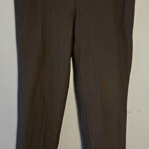 Eileen Fisher Knit Straight-Leg Pants in Olive Green